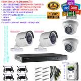 Trọn bộ 1 đầu ghi hình camera 4 kênh cao cấp ds-7204hghi-f1+ 2 camera hd ds-2ce56c0t-ir + 2 camera ds-2ce16c0t-ir +1 ổ cứng chuyên dụng seagate skyhawk 1000gb st1000vx005 + 4 nguồn nhện xịn 12v+8 rắc bnc+1 dây hdmi