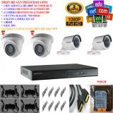 Trọn bộ 1 đầu ghi hình camera 4 kênh full hd 1080p cao cấp hikvision ds-7204hghi-f1 + 2 camera full hd 1080p ds-2ce16d0t-irp + 2 camera full hd 1080p ds-2ce56d0t-irp + 1 ổ cứng seagate /wd 500gb + 4 nguồn nhện xịn 12v + 8 rắc bnc + 1 dây hdmi