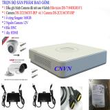 Trọn bộ 1 đầu ghi hình camera 4 kênh hikviison ds-7104hghi-f1+ 1 camera hd ds-2ce16c0t-irp+ 1 camera hd ds-2ce56c0t-irp+1 ổ cứng seagate 160gb+2 nguồn 12v+4 rắc bnc+1 dây hdmi