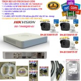 Trọn bộ 1 đầu ghi hình camera 4 kênh ultra hd cao cấp hikvision ds-7104hqhi-k1 + 3 camera ultra hd ds-2ce16f1t-it + 1 ổ cứng chuyên dụng seagate skyhawk/toshiba 1000gb + 3 nguồn nhện xịn 12v + 1 hdmi + 3 sợi cáp liền nguồn 15m bấm sẵn 4 đầu