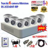 Trọn bộ 6 camrea 2.0mp ds-2ce56d0t-irp + ds-7108hqhi-k1