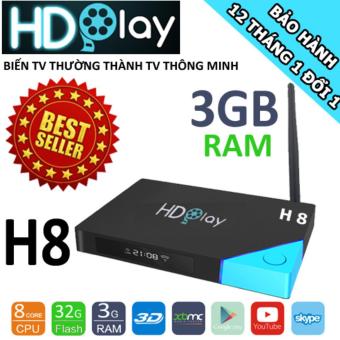 Tv box HDplay H8 Chip 8X/Ram 3GB/32GB - CỰC MẠNH