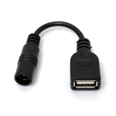 Báo Giá USB 2.0 A Female Plug to DC Power Jack Female 5.5mm x1.1mm Cord Cable Black 12CM – intl   AutoLeader