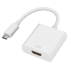 USB 3.1 Loại C nối HDMI 4K HDTV Đầu Chuyển Đổi Dây Cáp Tiếp Hợp Số dành cho Macbook PC (Trắng) – quốc tế  