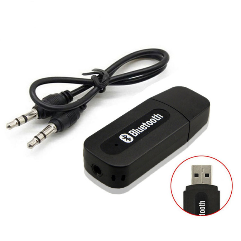 USB Bluetooth kết nối Loa Thường thành loa không dây (Đen)