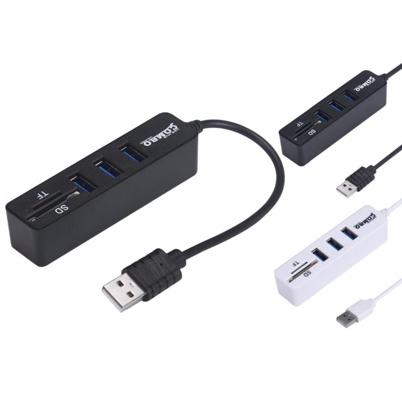 Bảng giá Usb hub combo 2 in1 Siêu Tốc Độ USB 2.0 3 Port Splitter HUB + USB Card Reader  (đen) Phong Vũ