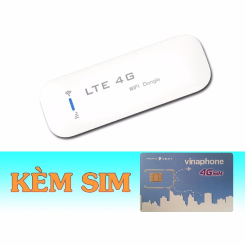 Bảng giá USB Phát Wifi 4G LTE Dongle Kết Nối 10 Thiết Bị Cùng Lúc+Sim 4G Vinaphone 60GB/Tháng Phong Vũ