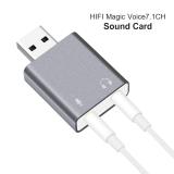 USB sound card 7.1 Chất Liệu Nhôm Siêu Bền - Sound Card 7.1CH