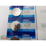Vỉ 5 viên pin cúc áo Lithium CR2016