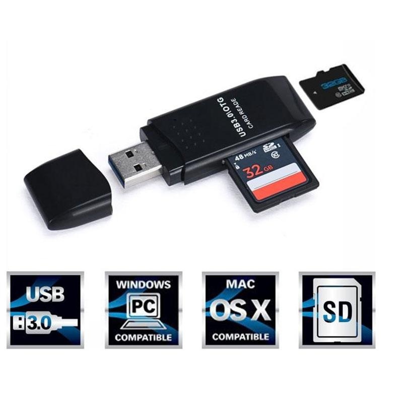 Bảng giá vishine mall-5Gbps USB 3.0 Memory Card Reader SDXC TF 2 In 1 High Speed Quick Fast Adapter - intl Phong Vũ