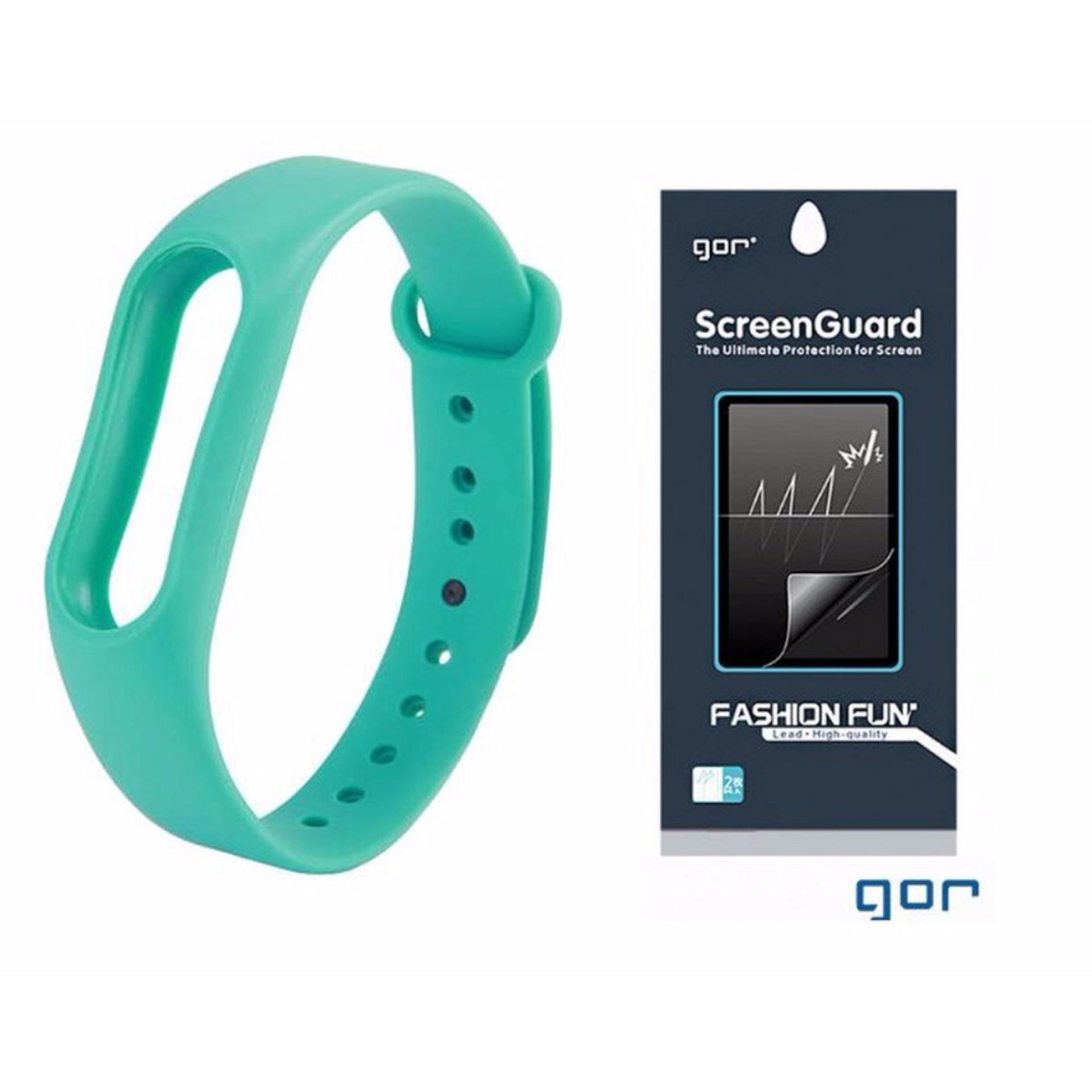 Vòng đeo tay thay thế cho Xiaomi Miband 2 mi band 2 + Miếng dán màn hình