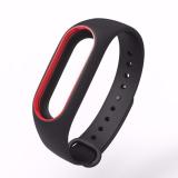 Vòng đeo tay thay thế MIJOBS cho Xiaomi Miband 2, (đen viền đỏ)