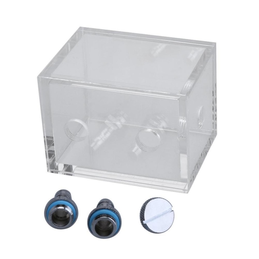 Water Tank for PC Water Cooling System with 2pcs Tube Connecters 1pc Block - intl