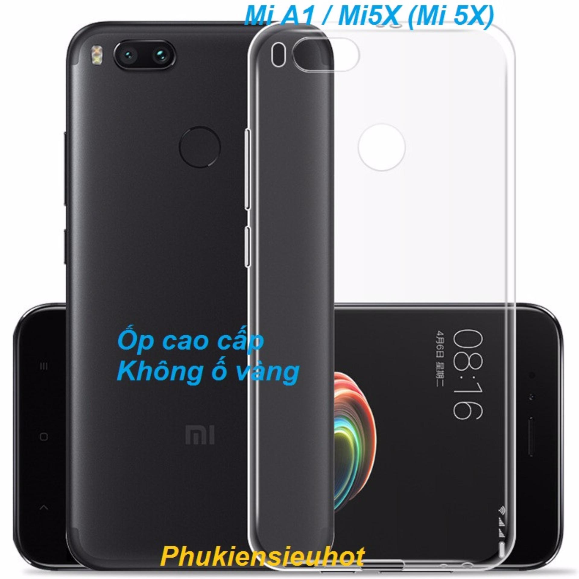 Xiaomi Mi A1 / Mi5X (Mi 5X) Ốp lưng trong suốt chống ố vàng cao cấp