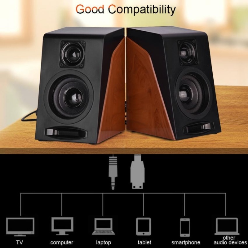 Bảng giá YOSOO Mini Portable USB Wired Stereo PC Speaker Systems for Laptop PC - intl Phong Vũ
