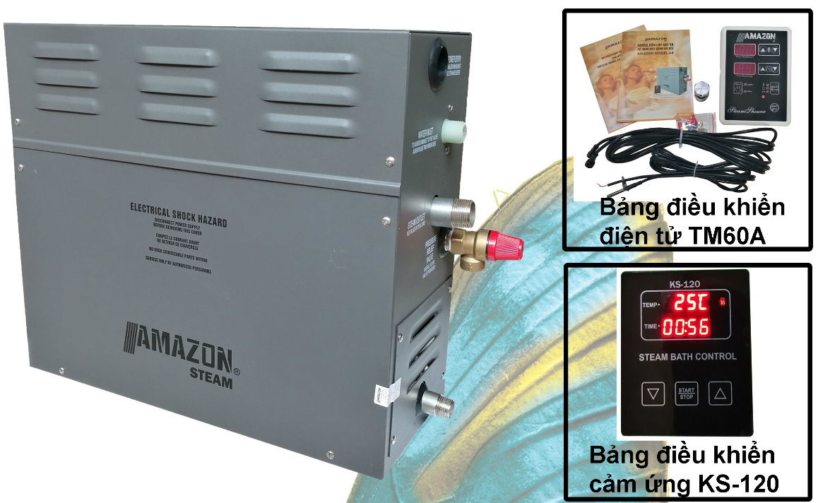 Máy xông hơi gia đình amazon ar 6kw model control ks-120
