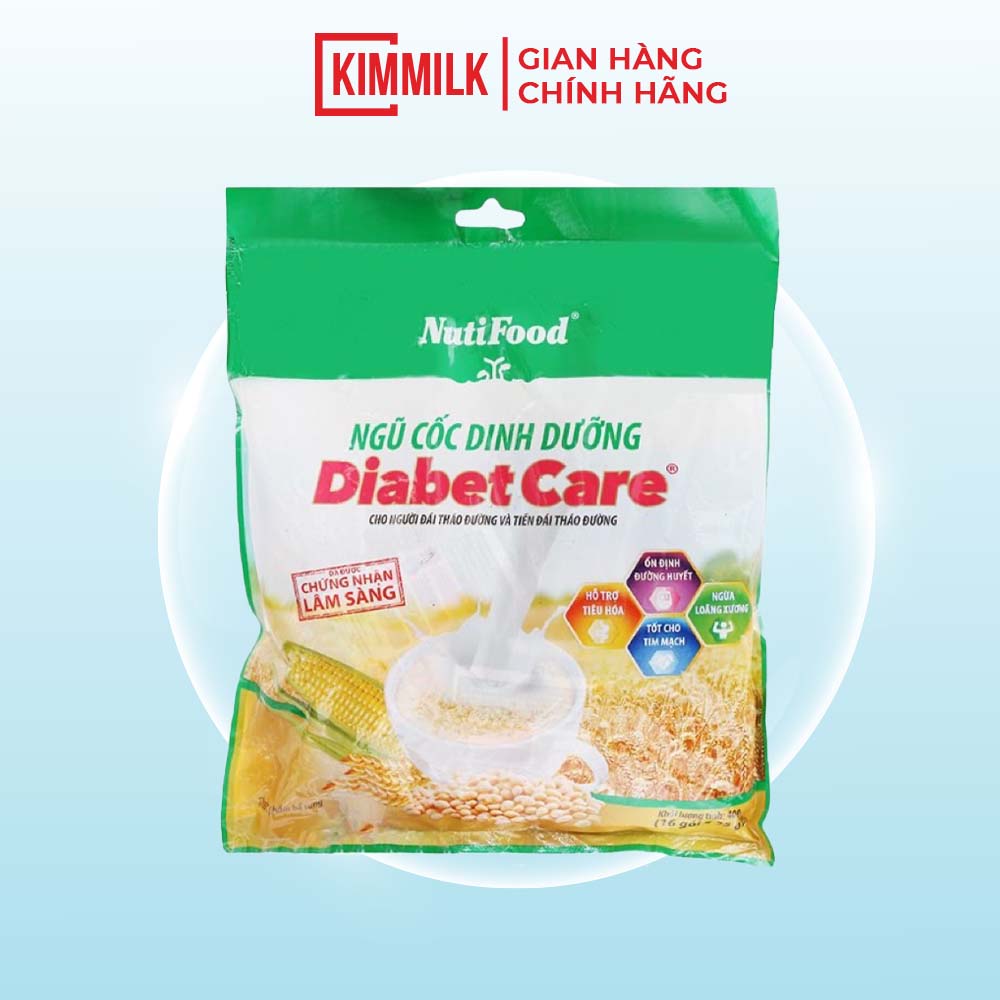 Bột ngũ cốc NutiFood Diabet Care nguyên cám dinh dưỡng cho người tiểu đường