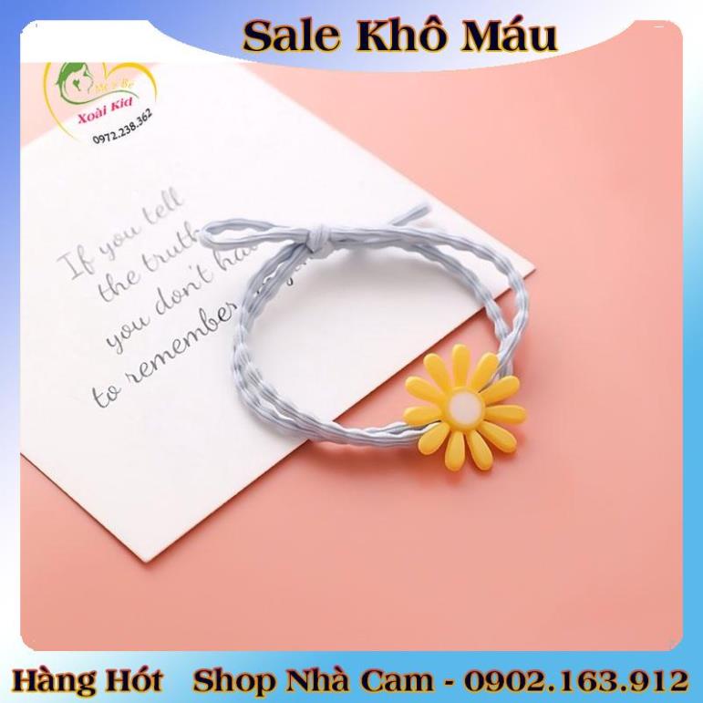 Dây buộc tóc, cột tóc hình hoa cúc cực xinh đẹp