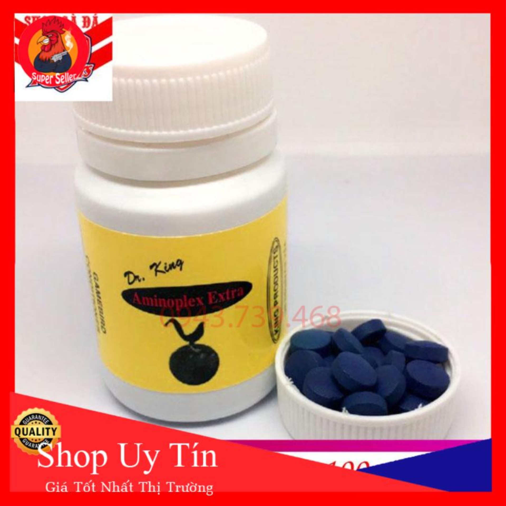 Aminoplex Extra 10 Viên-Nuôi Gà Đá Bo Lớn