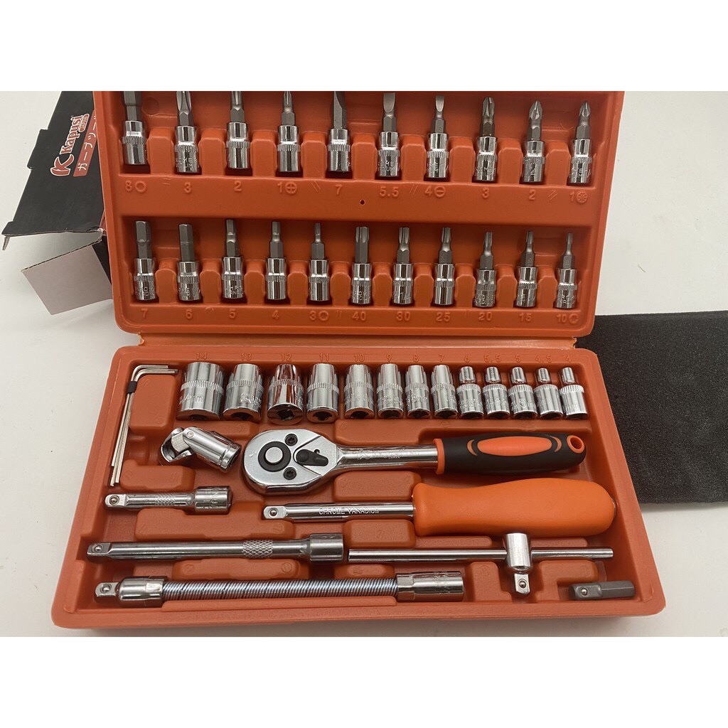 BỘ TUÝP ĐỒ NGHỀ KAPUSI 46 CHI TIẾT( HÀNG CHÍNH HÃNG )
