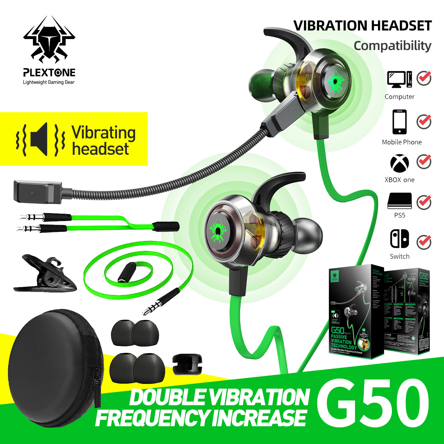 Tai nghe plextone G50, tai nghe chuyên game , tai nghe dành cho game thủ, tai nghe PUBG