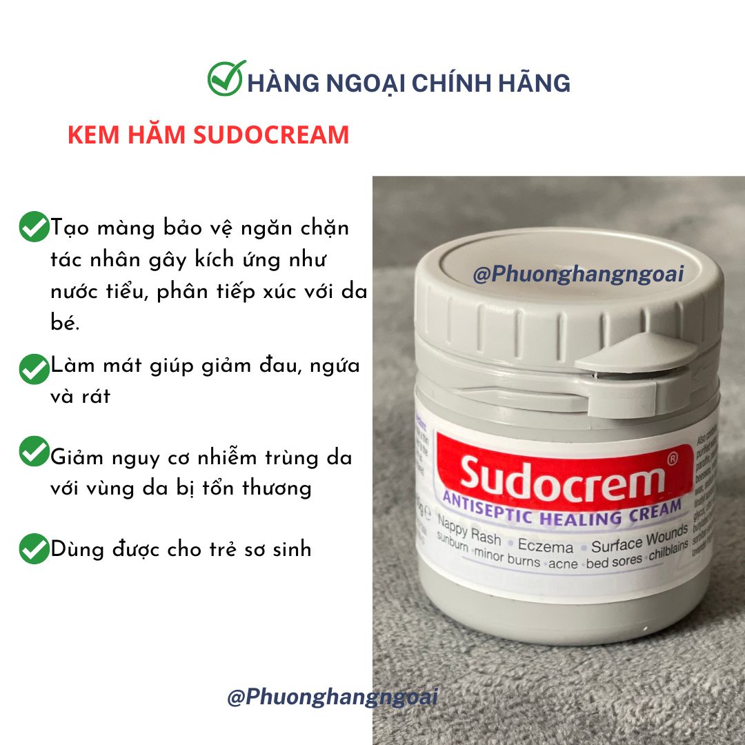 Kem hăm sudocream nội địa anh cho bé sơ sinh
