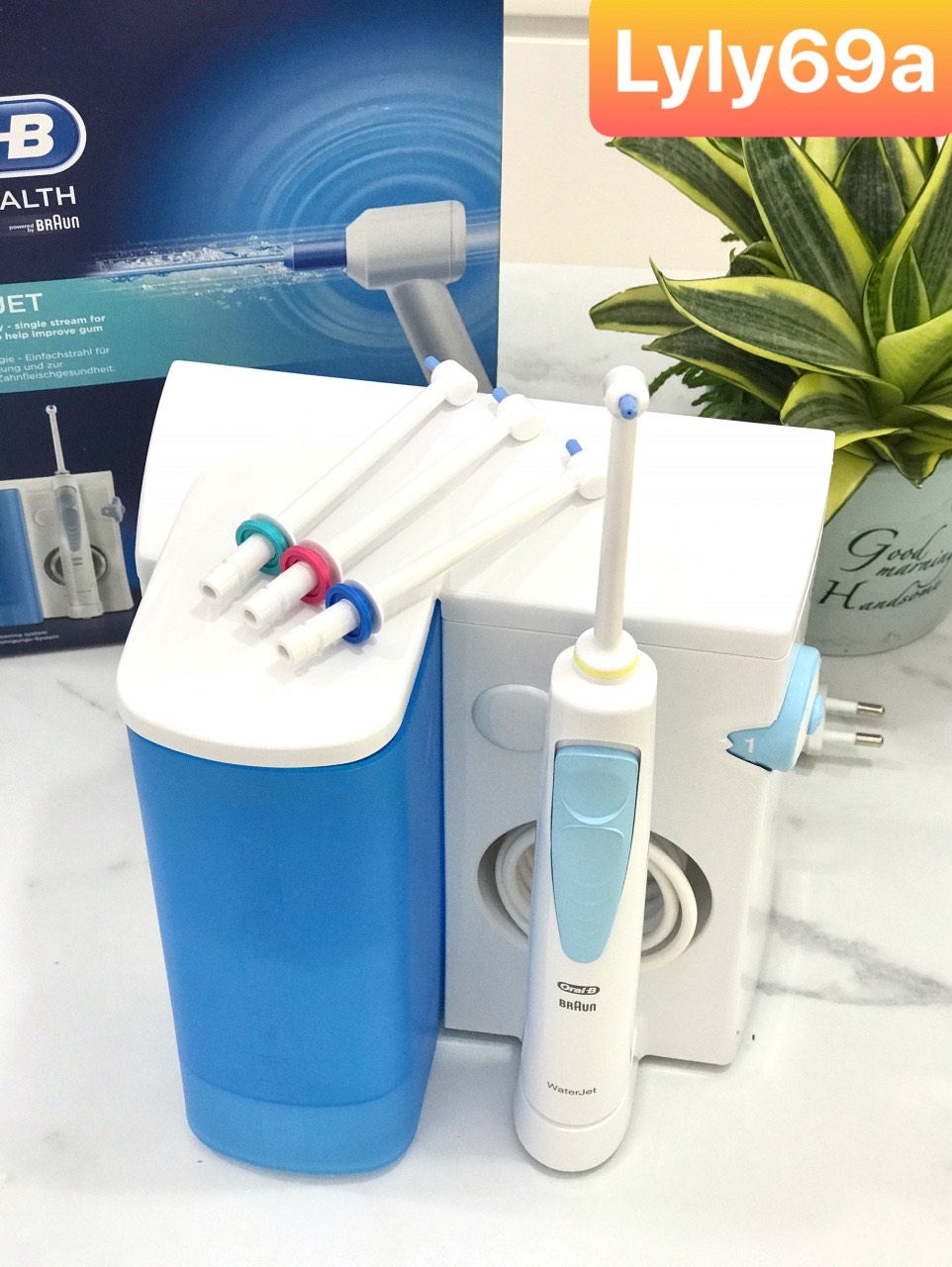 Máy tăm nước Oral-B WaterJet [ Nhập Đức 4 đầu tăm  bảo hành 12 tháng ]