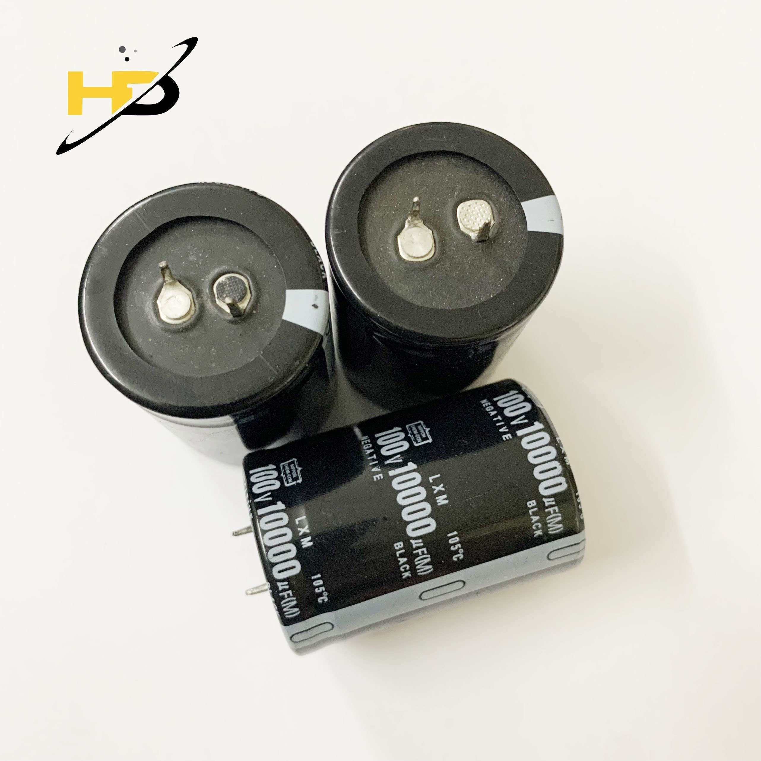 Tụ âm thanh 10000uf 100v 35x51mm chân cứng, tụ lọc nguồn amply
