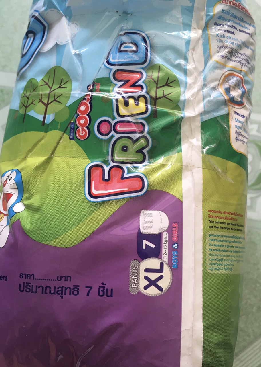 Tã quần Goon Friend size XL7 miếng 5 miếng dùng cho trẻ từ 12 đến 17 kg
