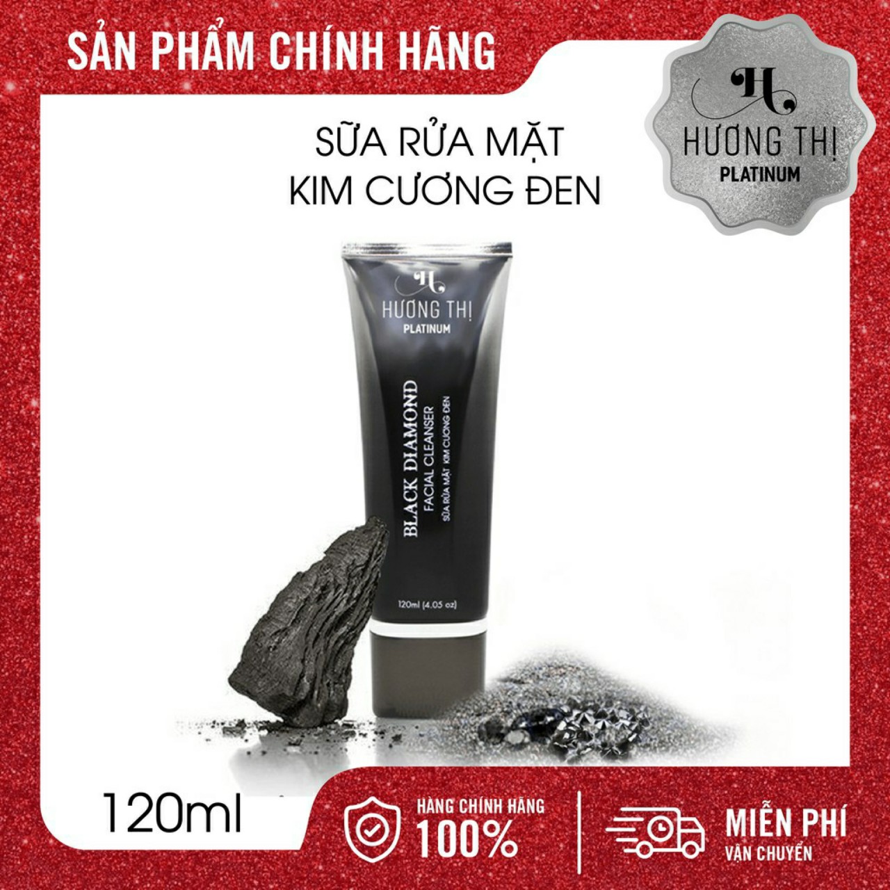 Sữa rửa mặt kim cương đen Hương Thị 120ml