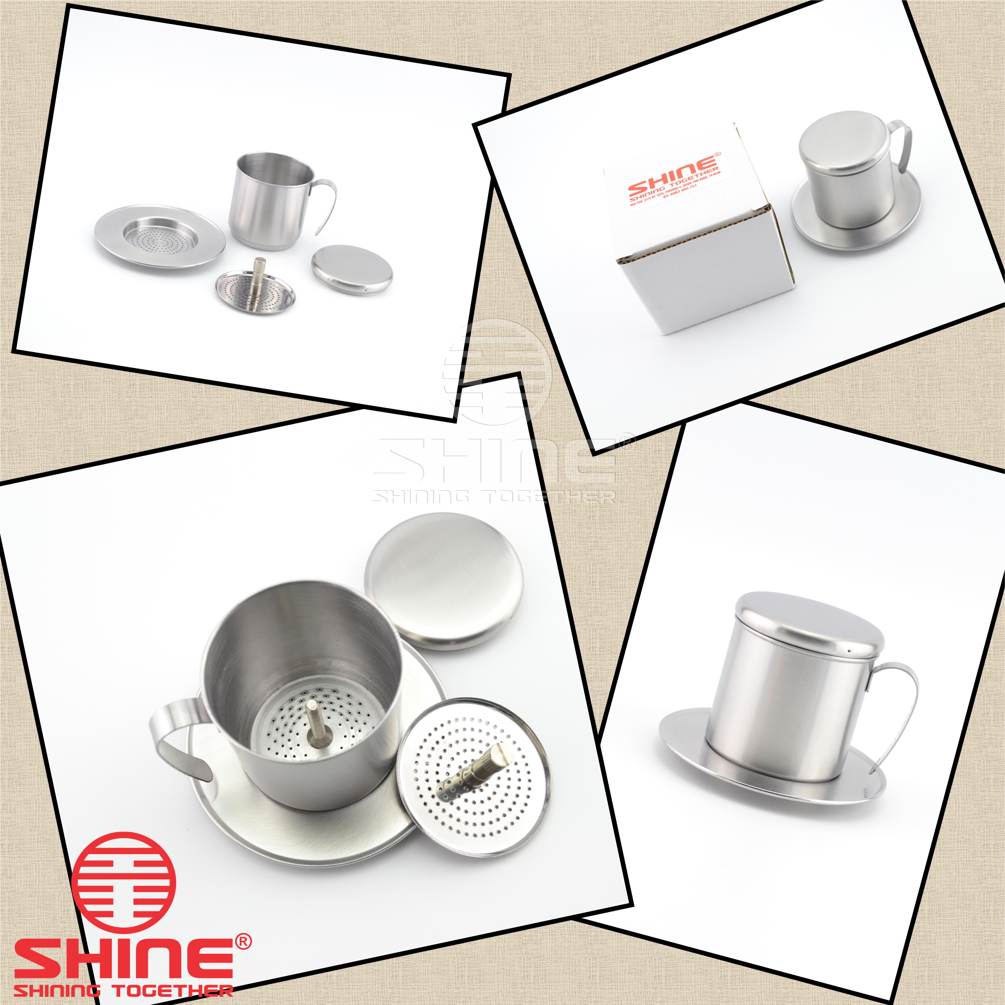 Phin cà phê Inox cải tiến - Phiên bản hiện đại