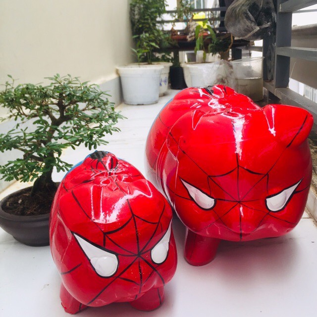 Heo đất tiết kiệm Spiderman size XL