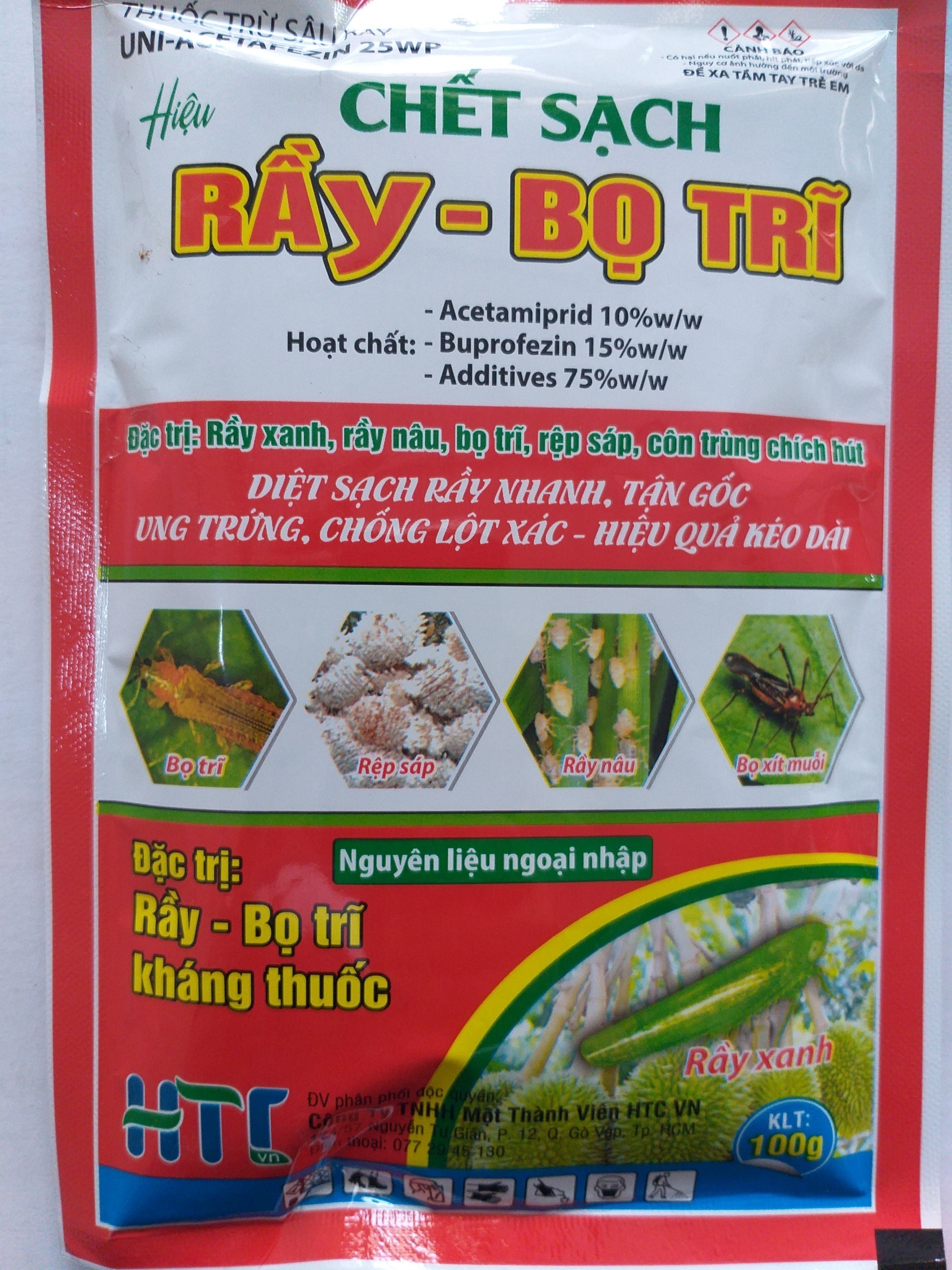 Thuốc trừ sâu rầy - Rầy Bọ trĩ - 100gr