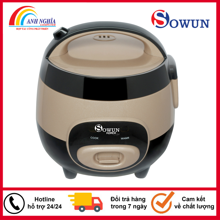Nồi cơm điện 1.0l sowun sw s651 cho 2-4 người ăn - bảo hành 12 tháng chính hãng