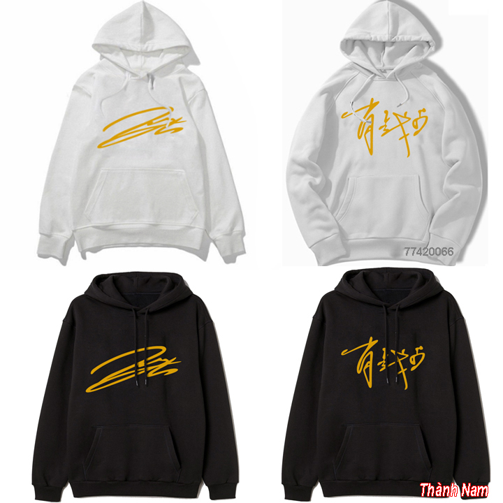 áo hoodie chữ ký Tiêu Chiến, áo hoodie BJYXSZD, áo Vương Nhất Bác