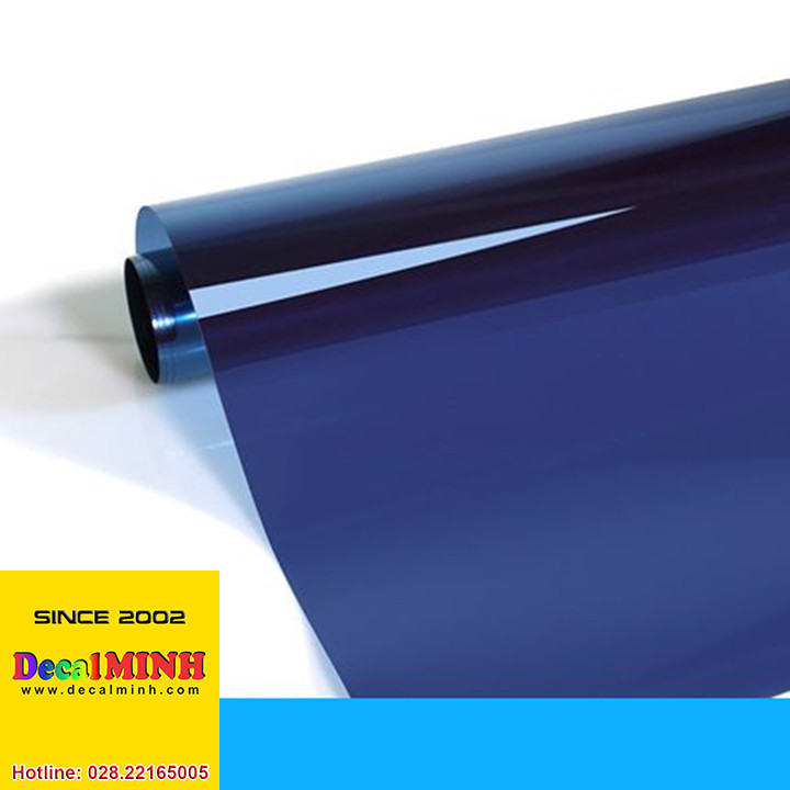 Combo 5 mét giấy Dán Kính Chống Nắng Màu Xanh Đậm