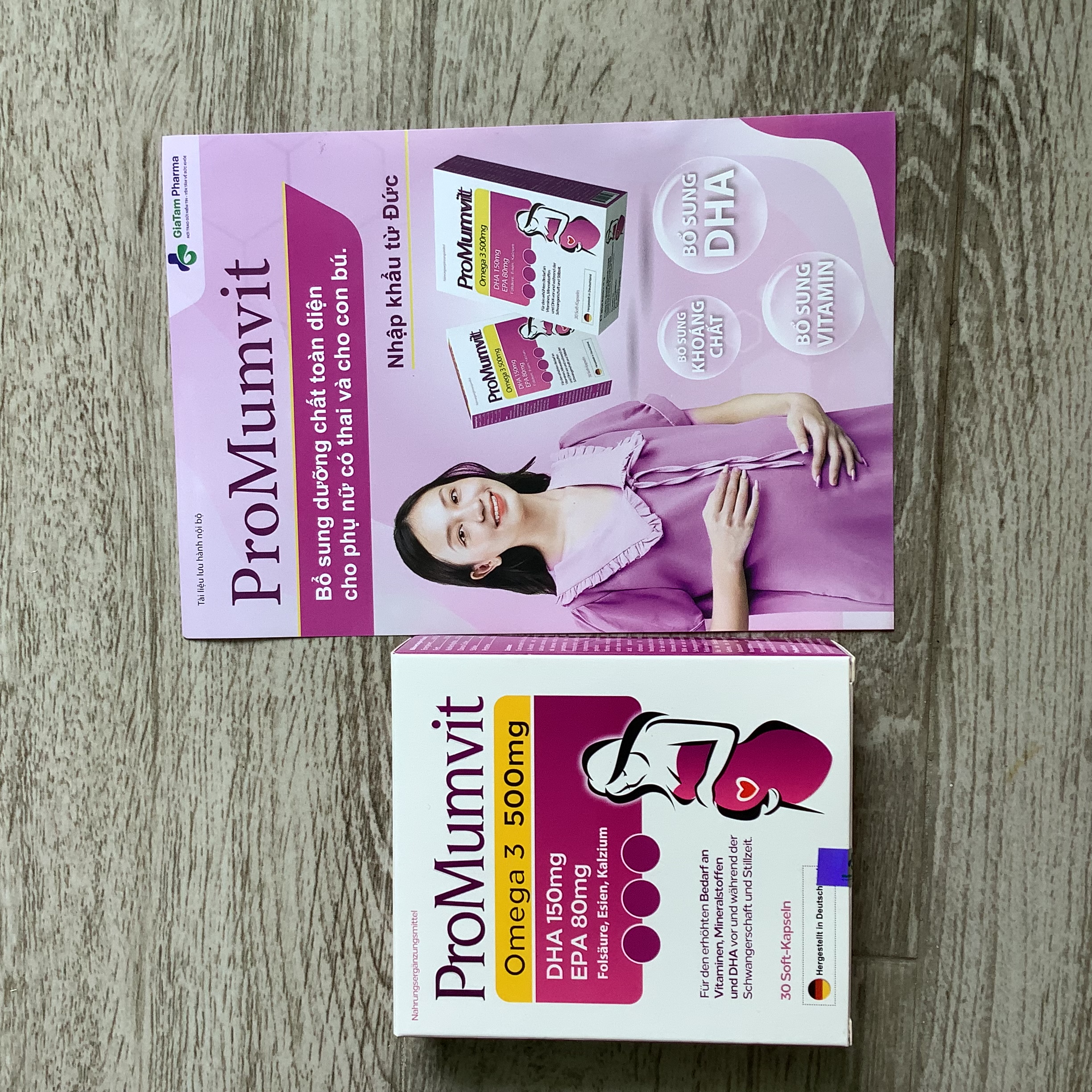 (Kèm quà tặng bất ngờ) Promumvit vitamin tổng hợp cho bà bầu, nhập khẩu từ Đức