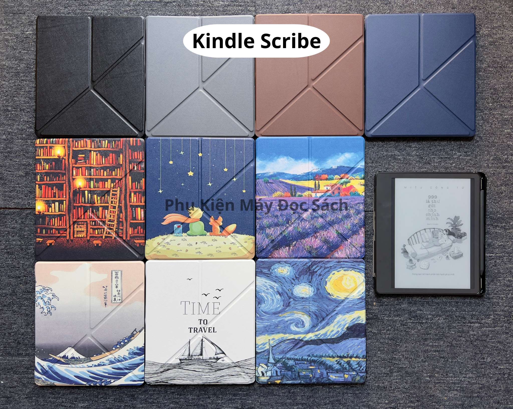 Bao Da Cover Kindle Scribe, Case Origami Máy Đọc Sách Kindle Scribe