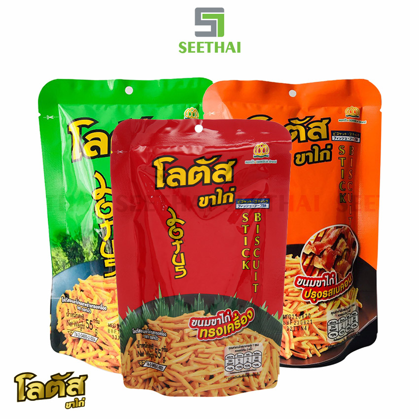 Bánh que dorkbua thái lan 50gr - túi - stick biscuit