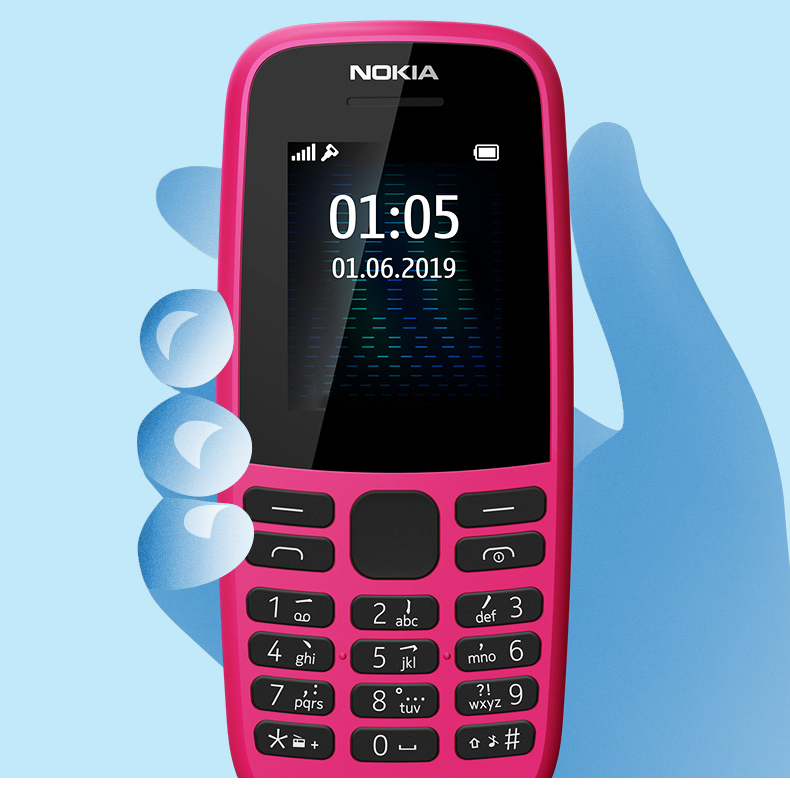 [HCM]Điện Thoại Nokia 105 Dual Sim (2019) Mạng Di Động 2g Không Kết Nối InternetThiết Kế Nhỏ Gọn Đẹp Mắt Kiểu Dáng Thanh Lịch Cá Tính  Màn Hình Rộng  Sắc Nét Mặt Kính Sáng Và MượtTiện Lợi Khi Sử Dụng Thời Lượng Pin Lớn