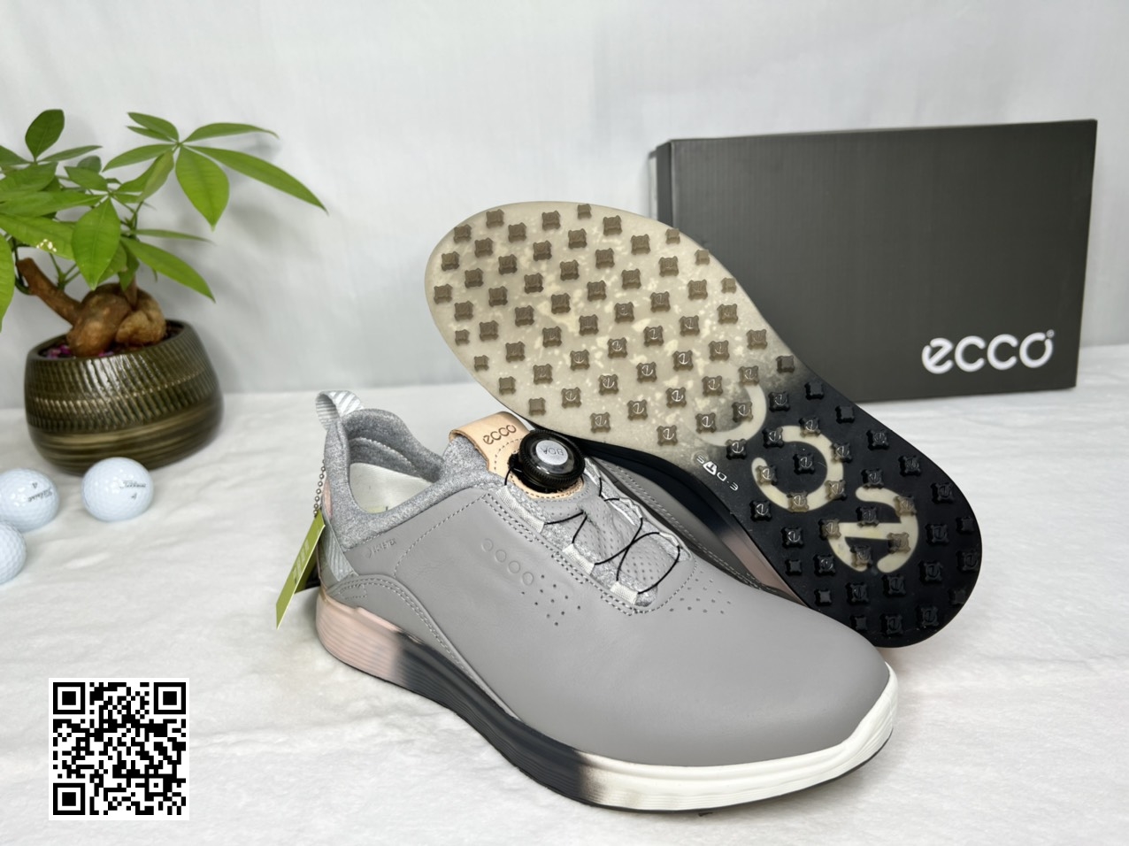 Giày golf nam CORE 102313-56564 màu ghi| ECCO