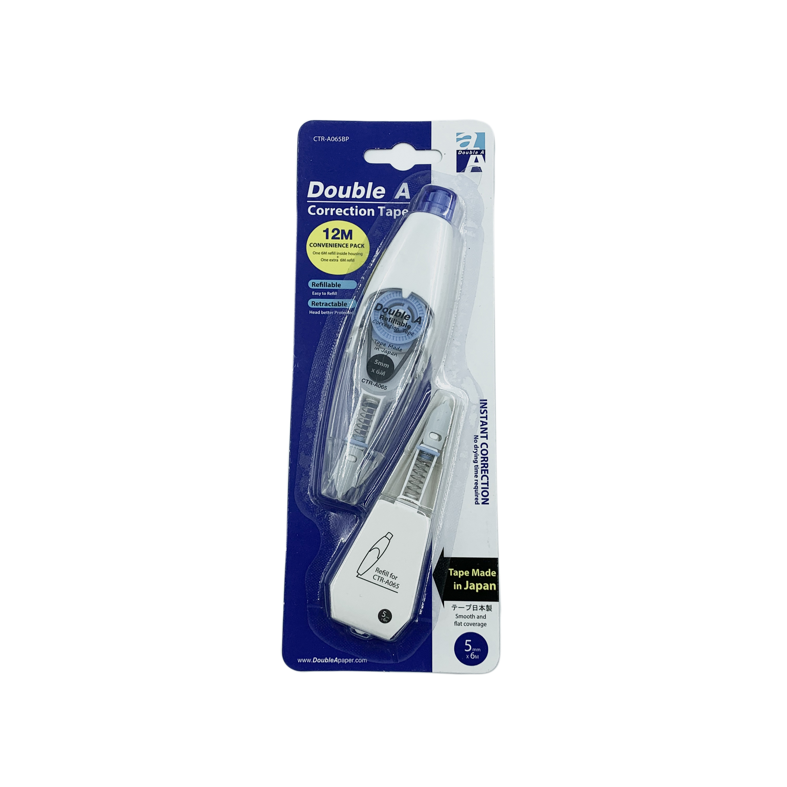 Double a bút xóa + ruột ctr a065bp