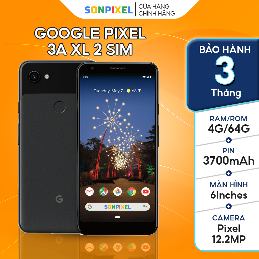 Điện thoại Google Pixel 3AXL 2 Sim Chip 670 ram 4G/64G like new Chính hãng, SonPixel
