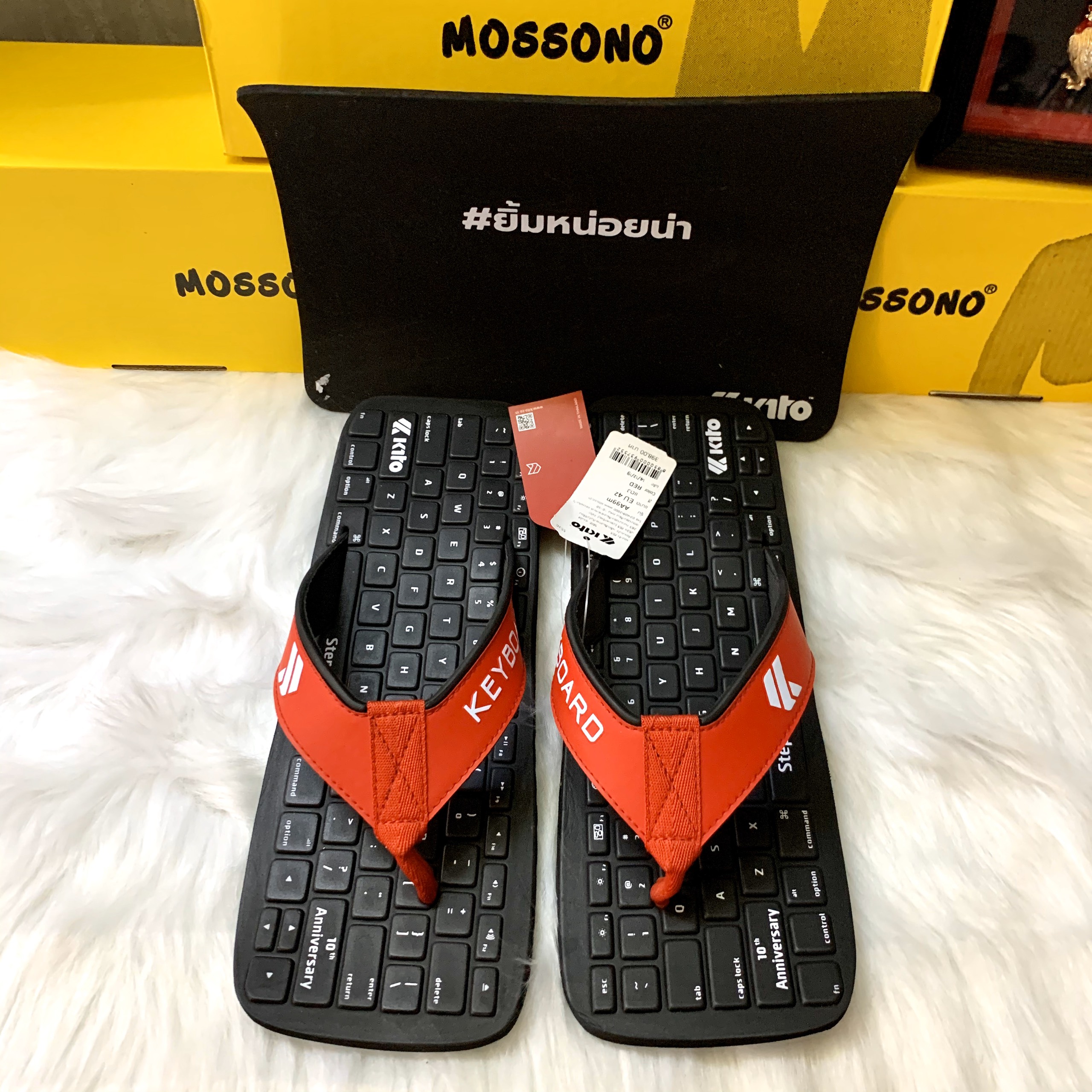 Dép Tông Kẹp Bàn Phím Vi Tính Thái Lan Ngộ Ngĩnh Cực Ngầu KITO AA99 ĐỎ