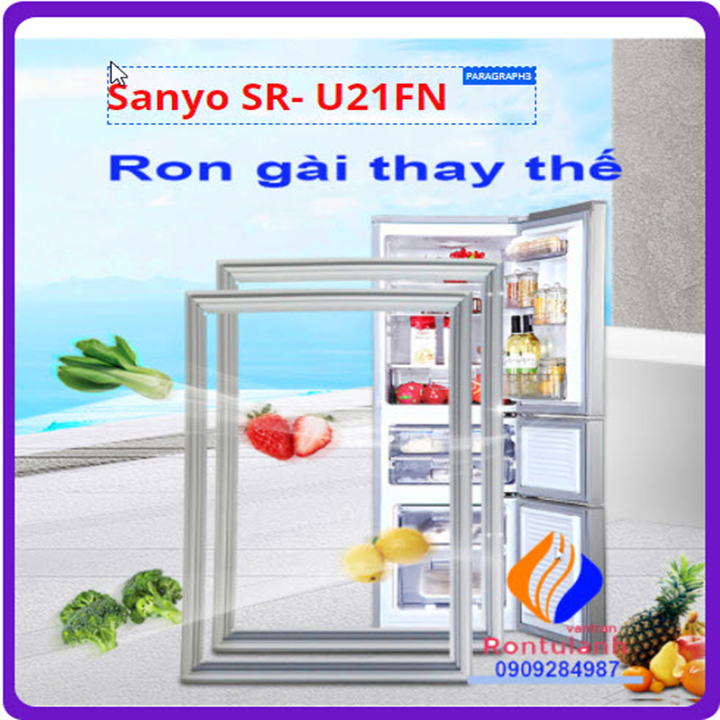 Ron tủ lạnh Sanyo SR- U21FN KIỂU GÀI