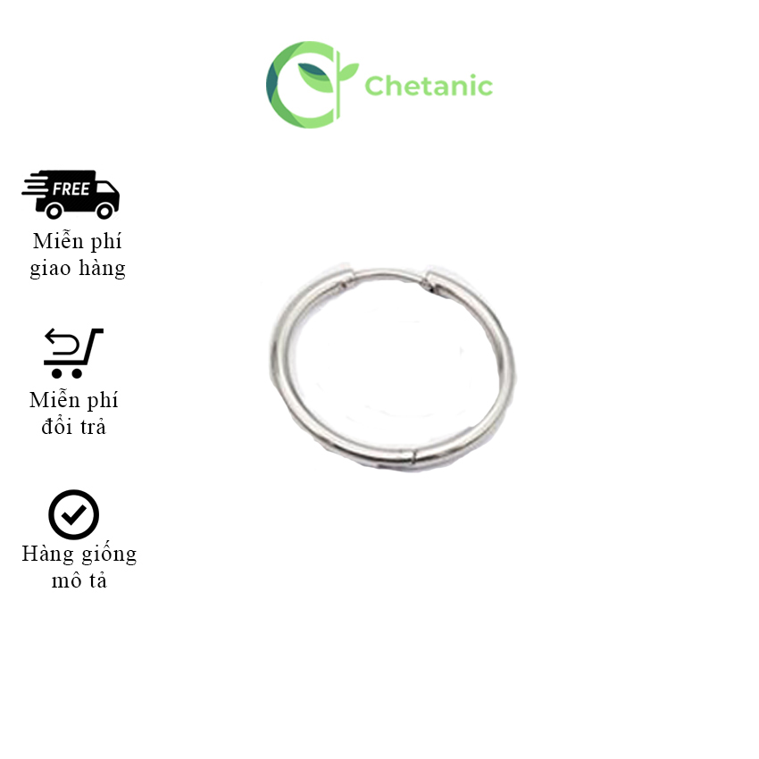 [YÊU THÍCH] Khuyên Tròn Titan Loại Mỏng thép y tế Không Dị Ứng Giá Siêu Rẻ - Chetanic