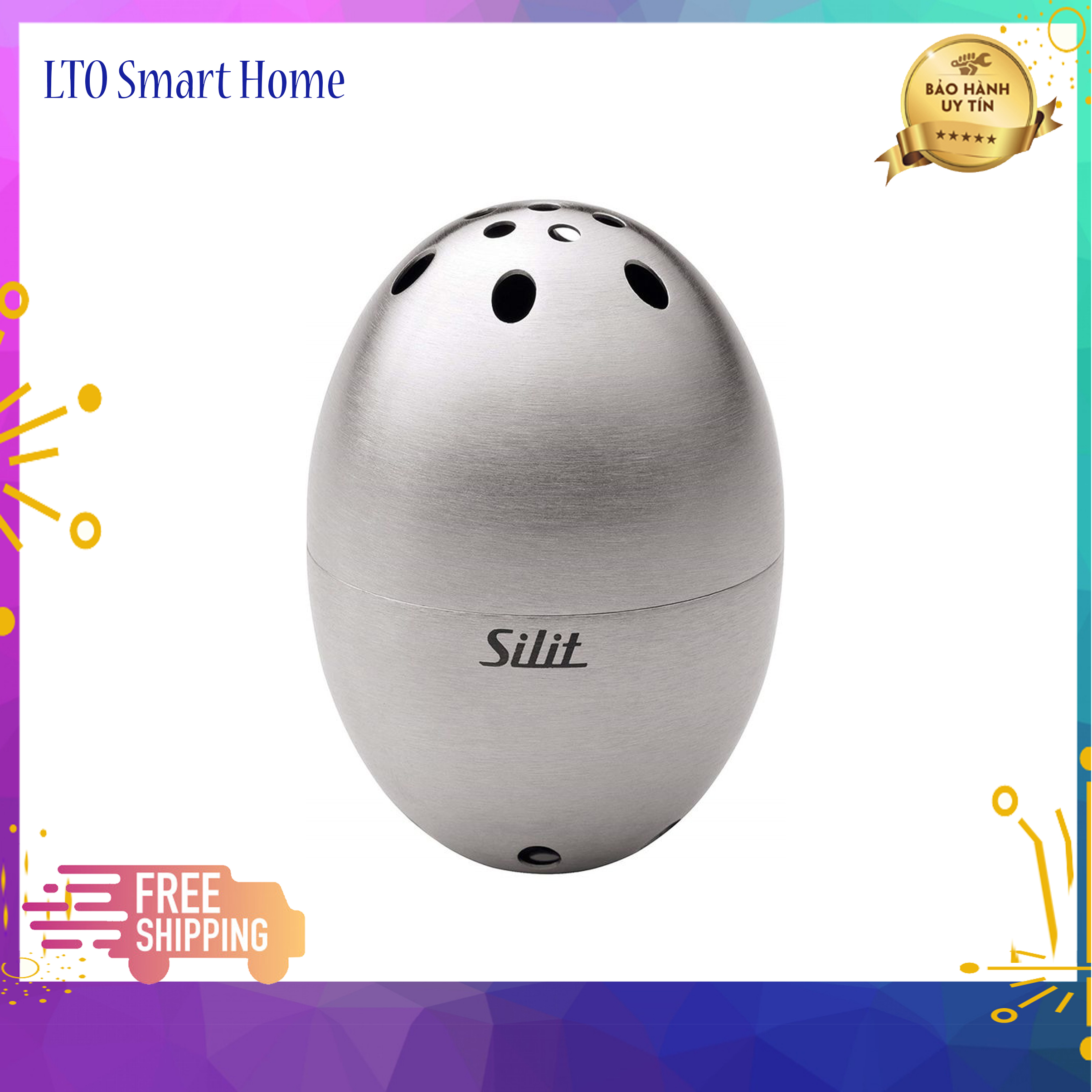 Trứng khử mùi tủ lạnh silit, lto smart home trung, chất liệu thép không rỉ, khử mùi hôi tủ lạnh bằng than hoạt tính, tái sử dụng cả đời.