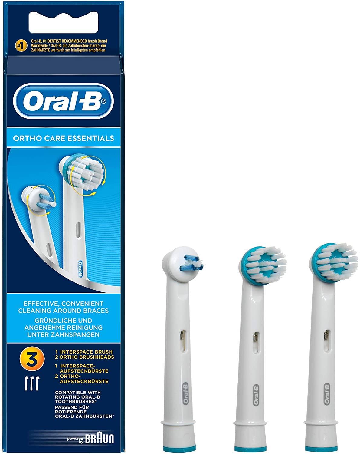 Hàng Đức - Bộ 3 đầu bàn chải Oral B Ortho dành cho răng niềng
