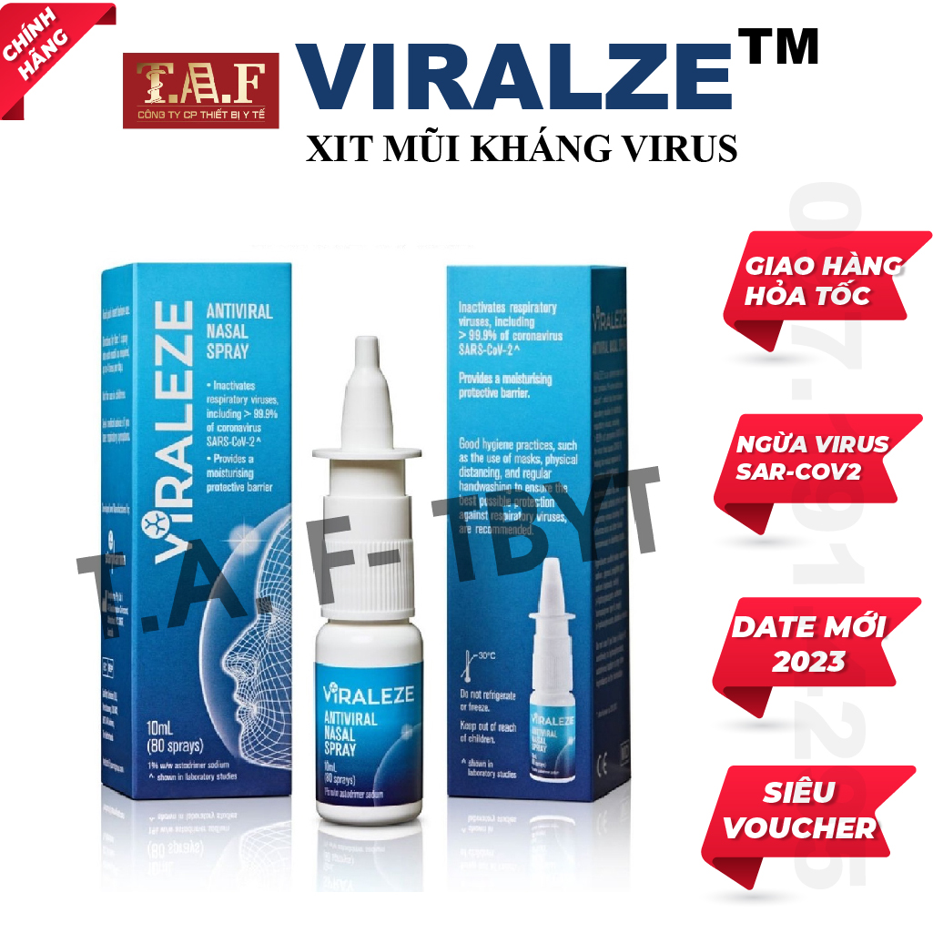 Bình xịt mũi viraleze kháng khuẩn Virus Starpharma Úc 10ml