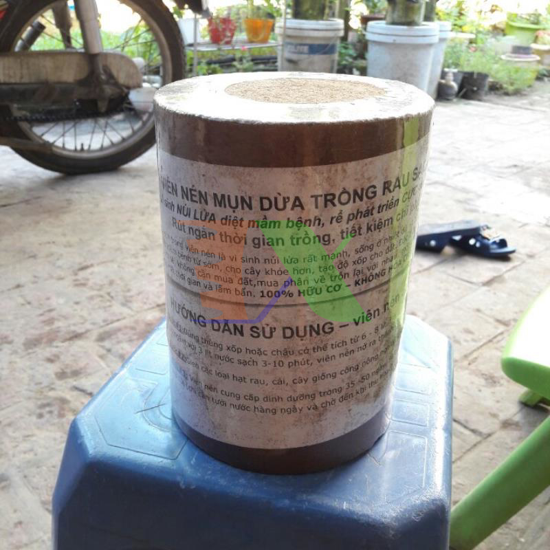 Combo4 Viên nén mụn dừa trồng rau sạch TP.V24, Bánh xơ dừa trồng cây, Xơ dừa ép bánh